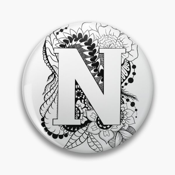 Item preview, Letter N Botanical design designed and sold by ZeborahGrace.