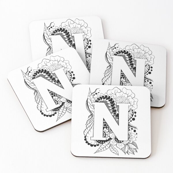 Item preview, Letter N Botanical design designed and sold by ZeborahGrace.
