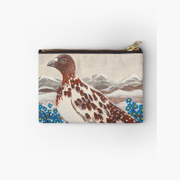 Item preview, Alaska state bird and flower, the willow ptarmigan and forget-me-not designed and sold by Matt Starr Fine Art .