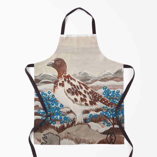 Item preview, Alaska state bird and flower, the willow ptarmigan and forget-me-not designed and sold by Matt Starr Fine Art .