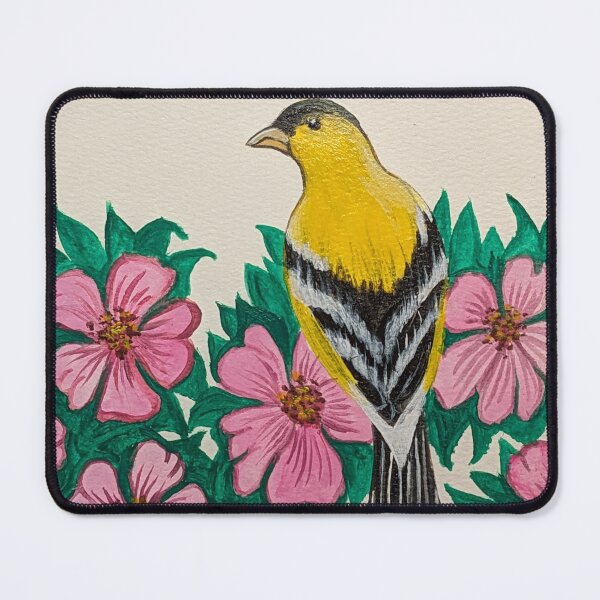 Item preview, Iowa state bird and flower, the goldfinch and wild rose designed and sold by Matt Starr Fine Art .
