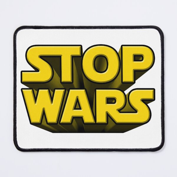 Item preview, Stop Wars Star Wars Yellow Logo Parody designed and sold by graficsfx.