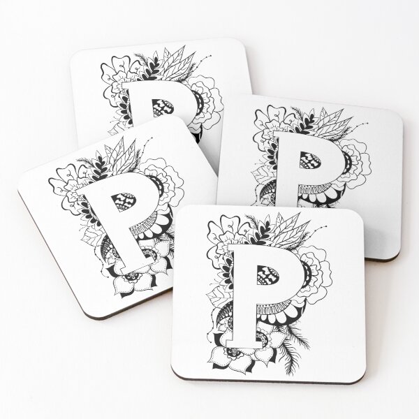 Item preview, Letter P Botanical design designed and sold by ZeborahGrace.