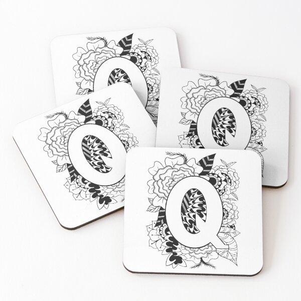 Item preview, Letter Q Botanical design designed and sold by ZeborahGrace.