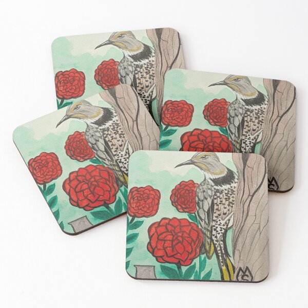 Item preview, Alabama state bird and flower, the yellowhammer and camellia designed and sold by Matt Starr Fine Art .