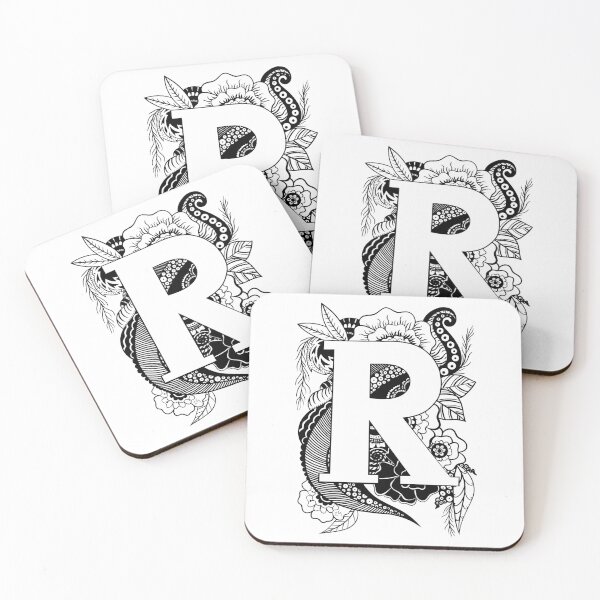 Item preview, Letter R Botanical design designed and sold by ZeborahGrace.