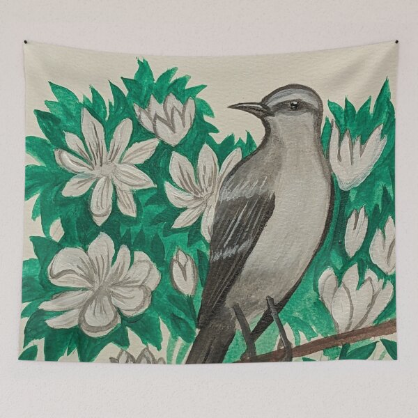 Item preview, Mississippi state bird and flower, the mockingbird and magnolia designed and sold by Matt Starr Fine Art .