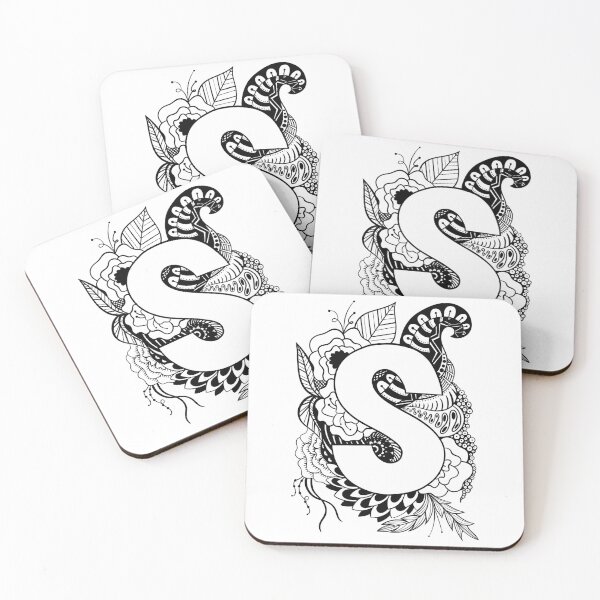 Item preview, Letter S Botanical design designed and sold by ZeborahGrace.