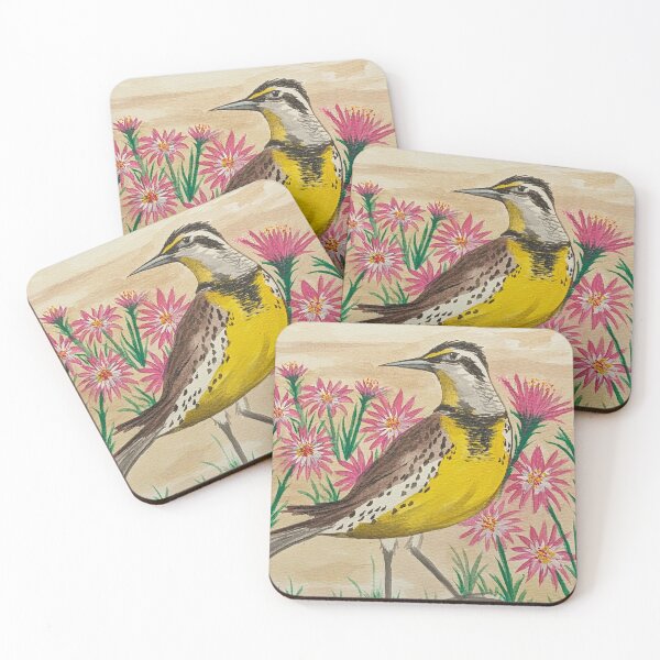 Item preview, Montana state bird and flower, the meadowlark and bitterroot designed and sold by Matt Starr Fine Art .