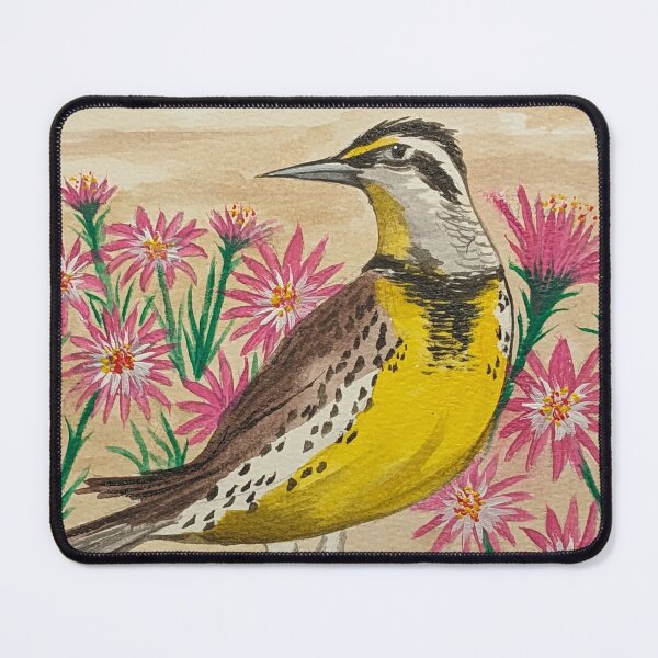 Item preview, Montana state bird and flower, the meadowlark and bitterroot designed and sold by Matt Starr Fine Art .