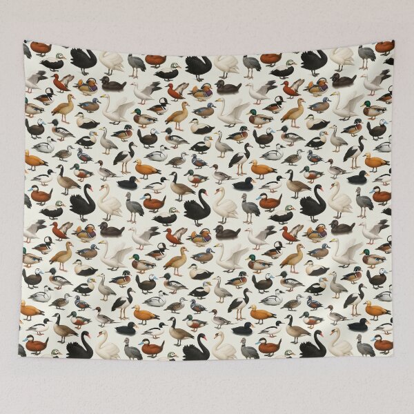 Item preview, Anseriformes (Duck Goose Swan) Wildlife Retro Identification Chart designed and sold by kakarikihill.