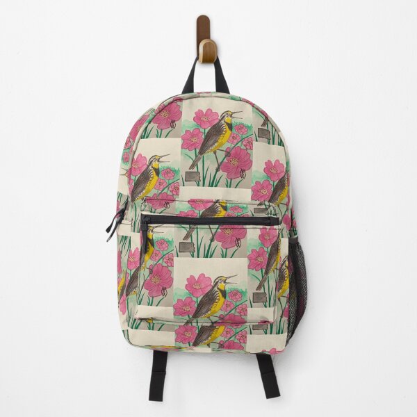 Item preview, North Dakota state bird and flower, the meadowlark and wild prairie rose designed and sold by Matt Starr Fine Art .