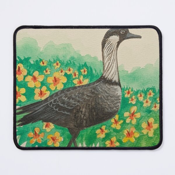 Item preview, Hawaii state bird and flower, the Nene and yellow hibiscus designed and sold by Matt Starr Fine Art .