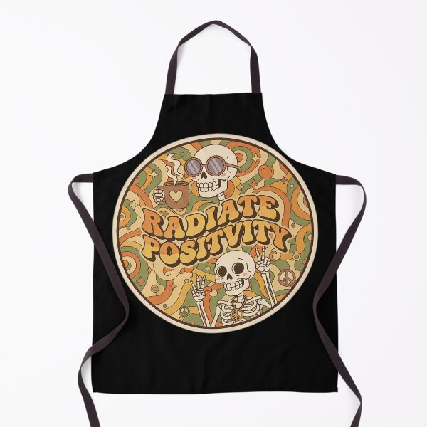 Item preview, Groovy Retro Skeleton Radiate Positivity Psychedelic 70s Aesthetic Art designed and sold by MyProfessionaltees.