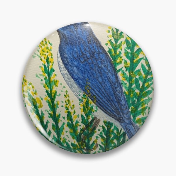 Item preview, Nevada state bird and flower, the mountain bluebird and sagebrush designed and sold by Matt Starr Fine Art .