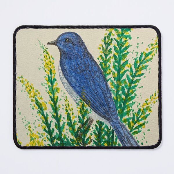 Item preview, Nevada state bird and flower, the mountain bluebird and sagebrush designed and sold by Matt Starr Fine Art .