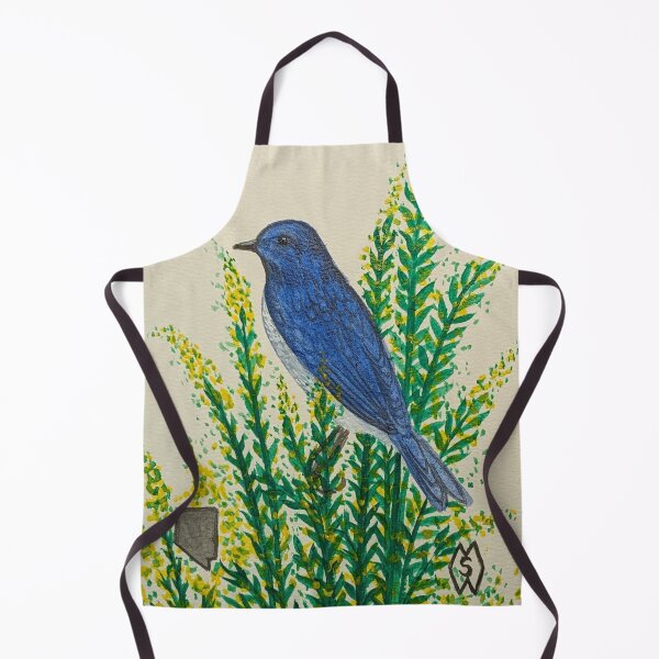 Item preview, Nevada state bird and flower, the mountain bluebird and sagebrush designed and sold by Matt Starr Fine Art .