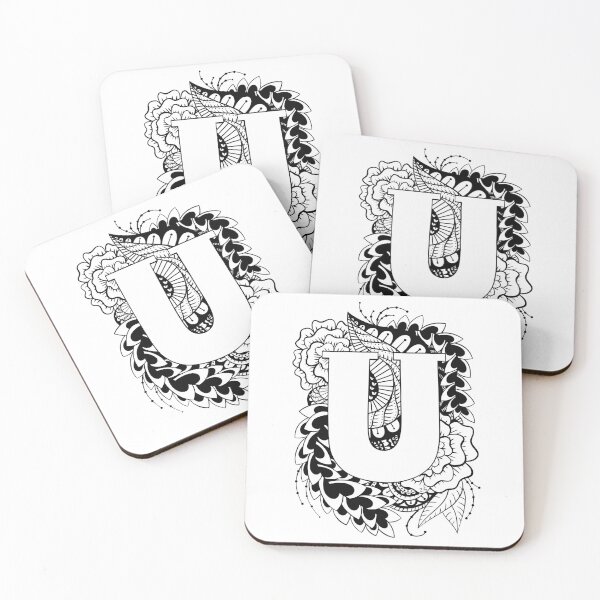 Item preview, Letter U Botanical design designed and sold by ZeborahGrace.