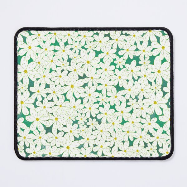 Item preview, Daisy Patch with Emerald Background designed and sold by Lynne Goodman Design.