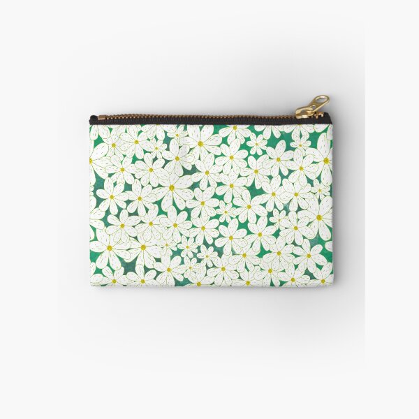 Item preview, Daisy Patch with Emerald Background designed and sold by Lynne Goodman Design.