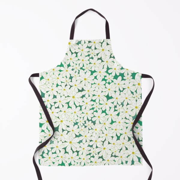 Item preview, Daisy Patch with Emerald Background designed and sold by Lynne Goodman Design.