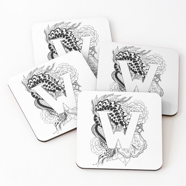 Item preview, Letter W Botanical design designed and sold by ZeborahGrace.