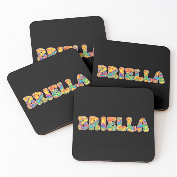 Item preview, ❤️ Briella Personalized Name Wavy Retro Shirt, Coffee Mug, Sticker Gift designed and sold by HelixPedia.