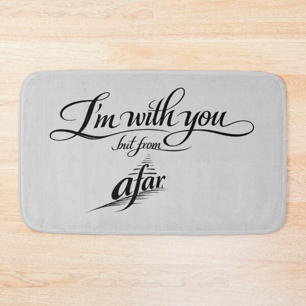 Item preview, I’m With You From Afar – Minimal Typography Art designed and sold by hdraHdra.
