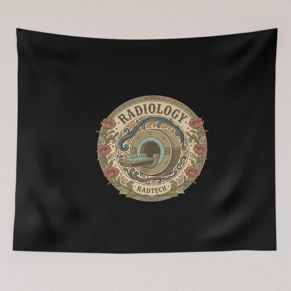 Item preview, Vintage Radiology Floral CT Scan Art - Aesthetic RadTech Heritage Design designed and sold by MyProfessionaltees.