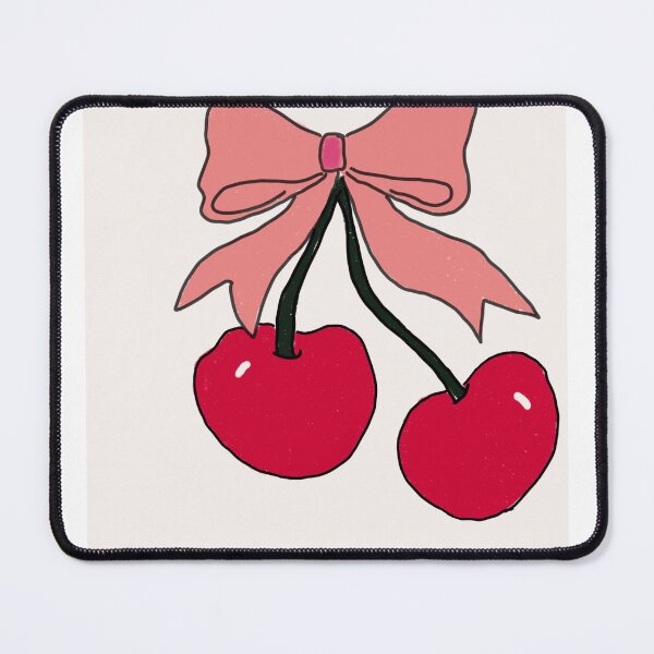 Item preview, Cherries with a Pink Bow  designed and sold by artisticashton.