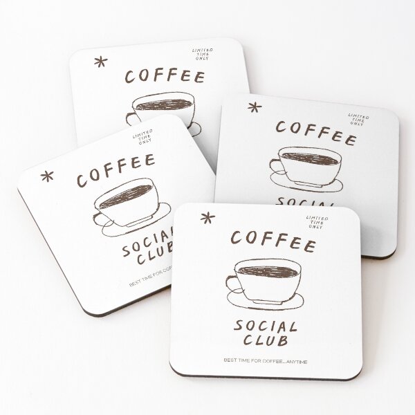 Item preview, Coffee Social Club Best Time Coffee Anytime designed and sold by thebest-2studio.