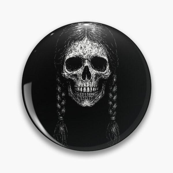 Item preview, Braided Skull Gothic Illustration designed and sold by Mortisigil.