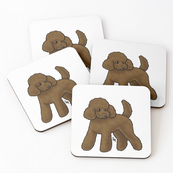 Item preview, Dog - Toy Poodle - Puppy Chocolate designed and sold by Jennifer Stolzer.