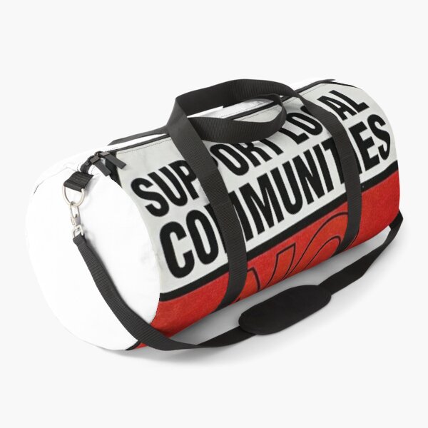 Item preview, Red Sign Support Local Communities, not accommodations - No To Airbnb - Anti Airbnb designed and sold by SassyArtistry.
