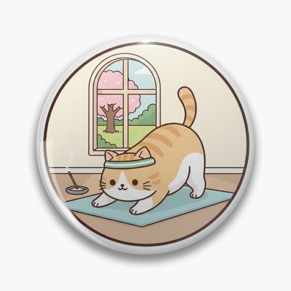 Item preview, Zen Yoga Master Cat - Noopnyang Studio designed and sold by NoopnyangStudio.