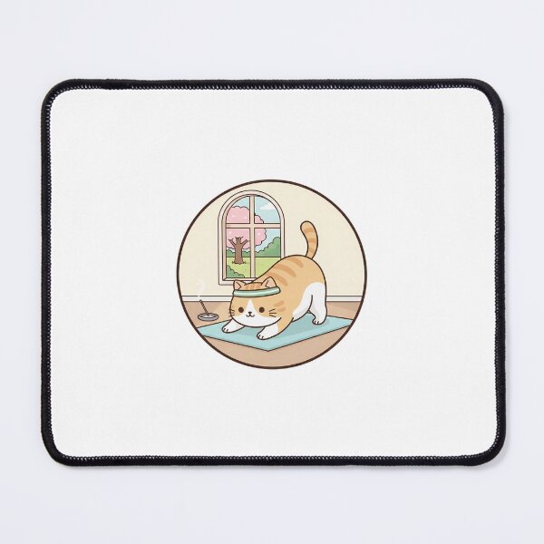 Item preview, Zen Yoga Master Cat - Noopnyang Studio designed and sold by NoopnyangStudio.