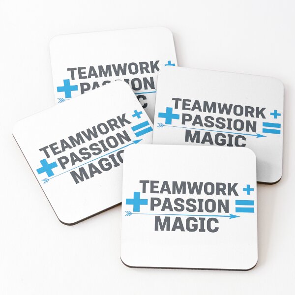 Item preview, Teamwork + Passion = Magic Shirt | Sports Coach & Trainer Motivational Tee | Athletic Team Spirit Apparel designed and sold by Muzgle.
