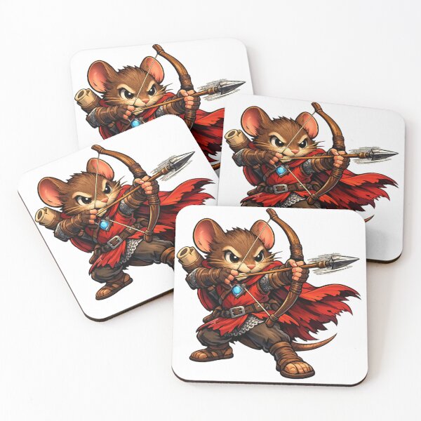 Item preview, Brave Zippy Mouse Archer Medieval Fantasy Warrior designed and sold by Zippy Creation.