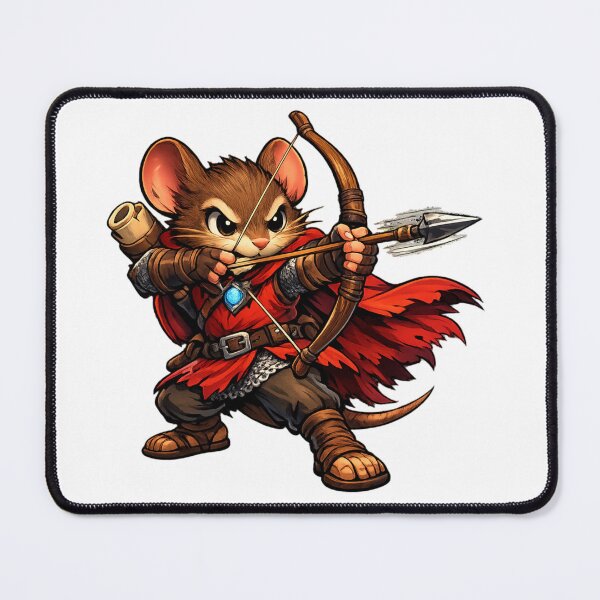 Item preview, Brave Zippy Mouse Archer Medieval Fantasy Warrior designed and sold by Zippy Creation.