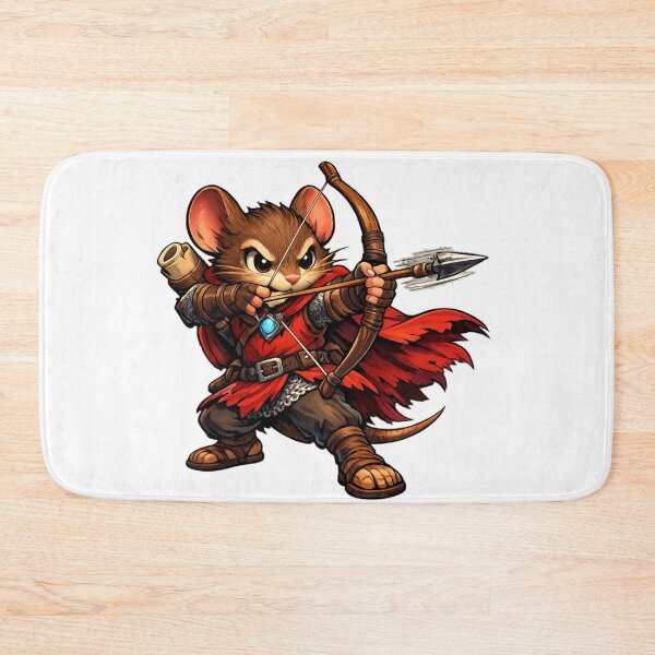 Item preview, Brave Zippy Mouse Archer Medieval Fantasy Warrior designed and sold by Zippy Creation.
