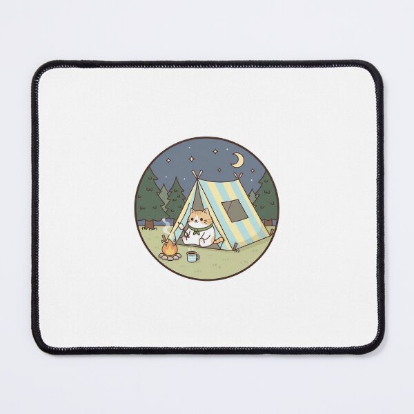 Item preview, Happy Camper Cat - Noopnyang Studio designed and sold by NoopnyangStudio.