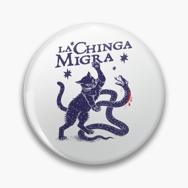 Item preview, Chinga La Migra | Anti-ICE Cat whit Snake designed and sold by RandyHaskins.