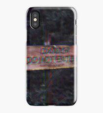do not enter sign edit iPhone Case