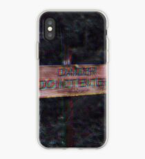 do not enter sign edit iPhone Case