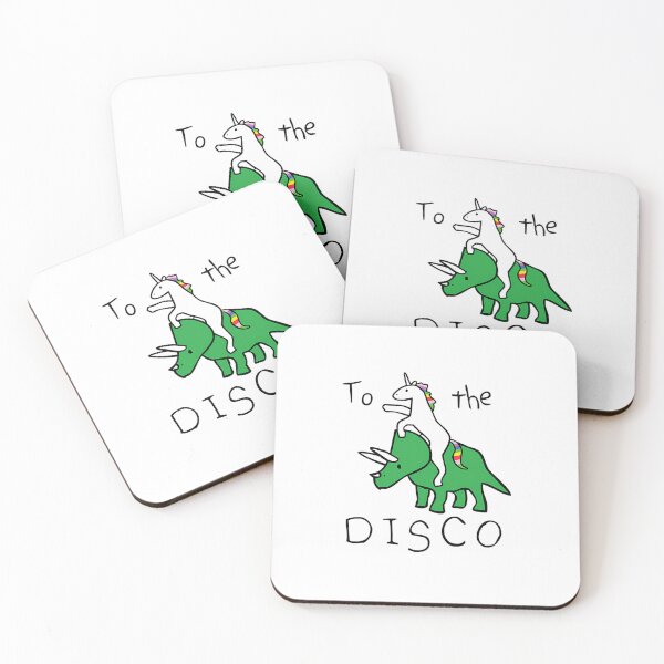 Item preview, To The Disco (Unicorn Riding Triceratops)  designed and sold by EricKeele.