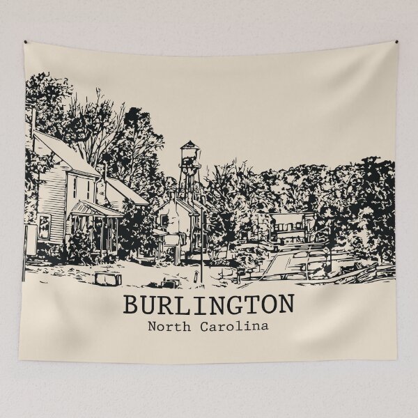 Item preview, Burlington - North Carolina designed and sold by Lakeric Cityscapes.