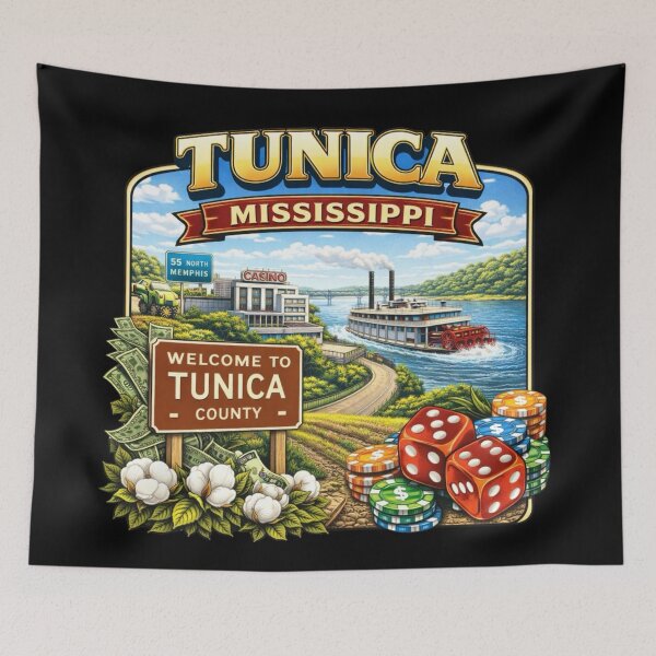 Item preview, Tunica, Mississippi River Town designed and sold by Myra365Art.