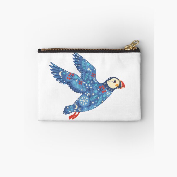Item preview, Flying Puffin – Scandinavian Folk Art by heidiannemorris © designed and sold by FOLK ART FUSION.