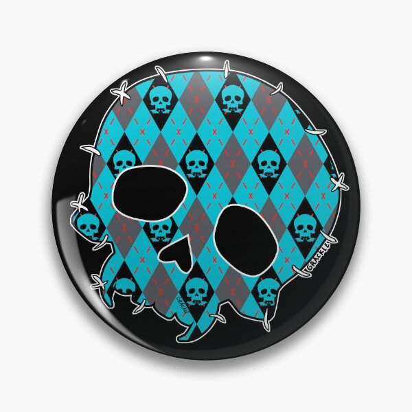 Item preview, Preppy Blue Skull Argyle designed and sold by JanGrackle.