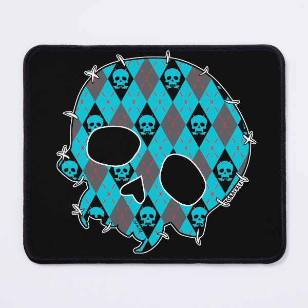 Item preview, Preppy Blue Skull Argyle designed and sold by JanGrackle.